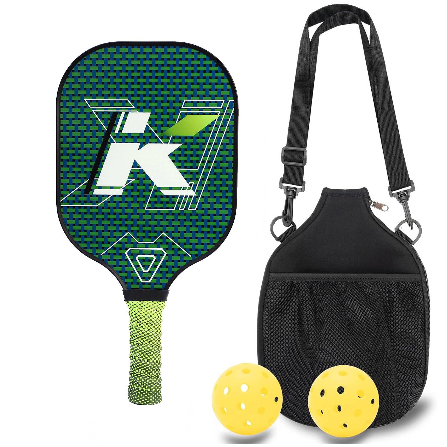 Carbon fiber [K Shenlin] Single+single -shot backpack+2 40 -hole outdoor balls